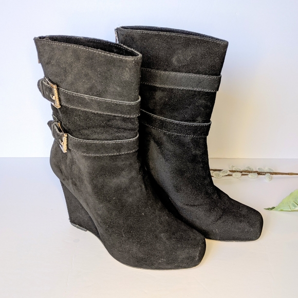 Michael Kors Shoes - Michael Kors suede wedge boots size 8.5